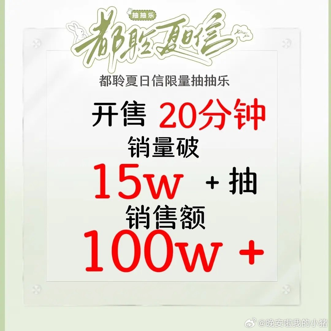 陈都灵粉丝ccl战报，开售20分钟销量15w+，销售额百万 
