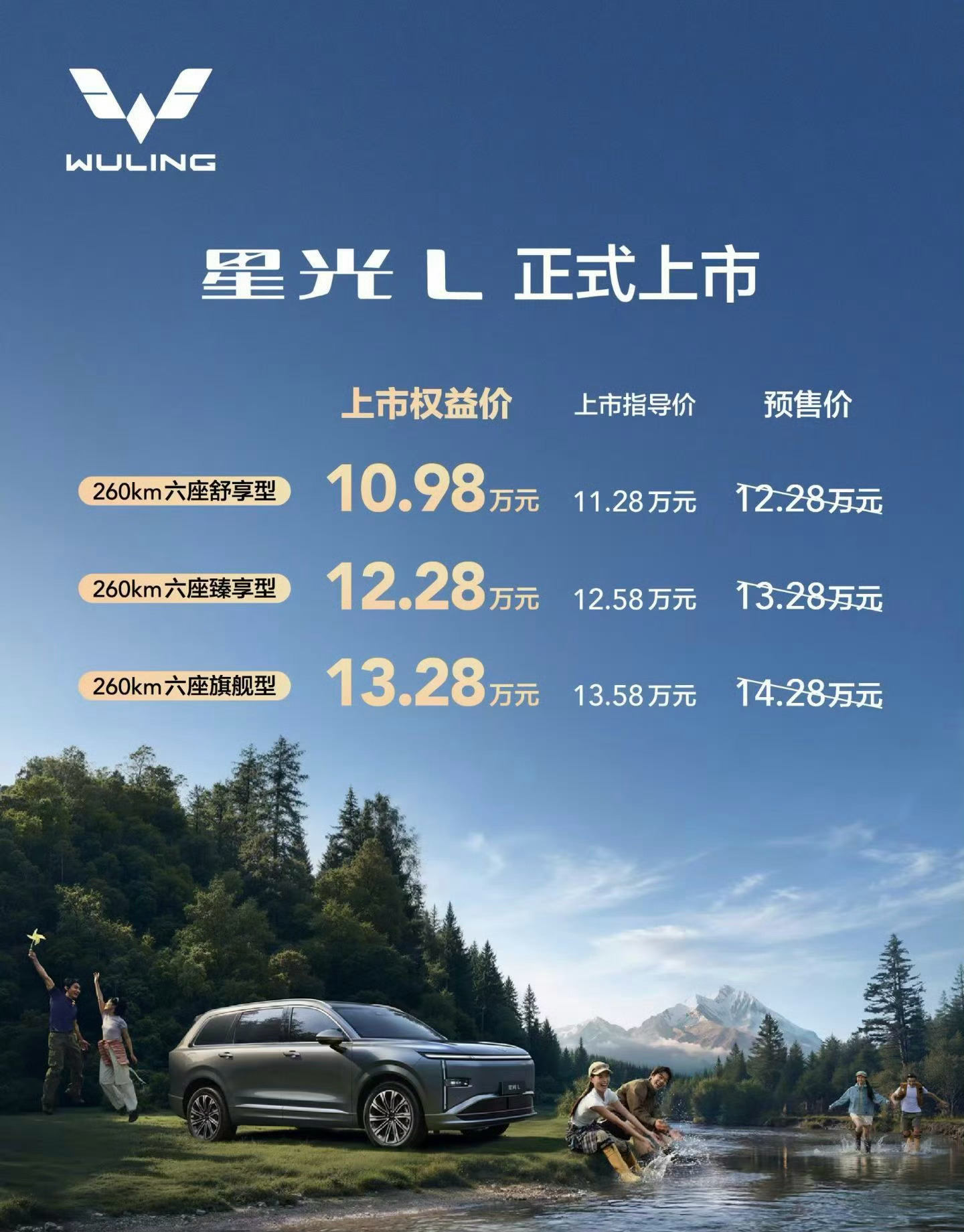 今晚真是太精彩了！10万就能买大六座了，我本来猜的最低11万多，这个定价真有点太