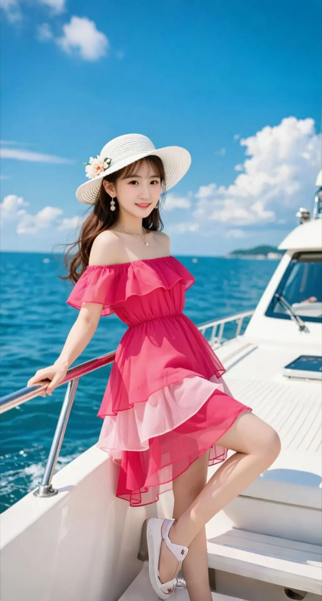 AI扩图 AI夏日美人写真 ai创作