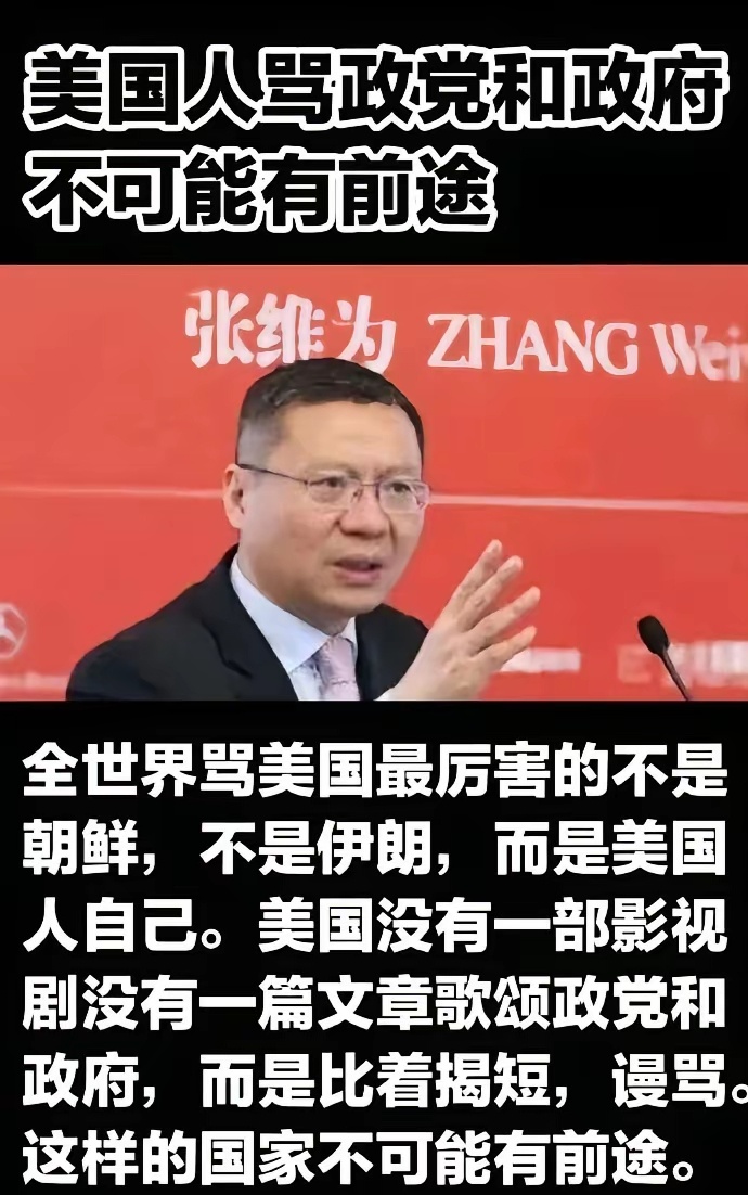 张维为先生。 