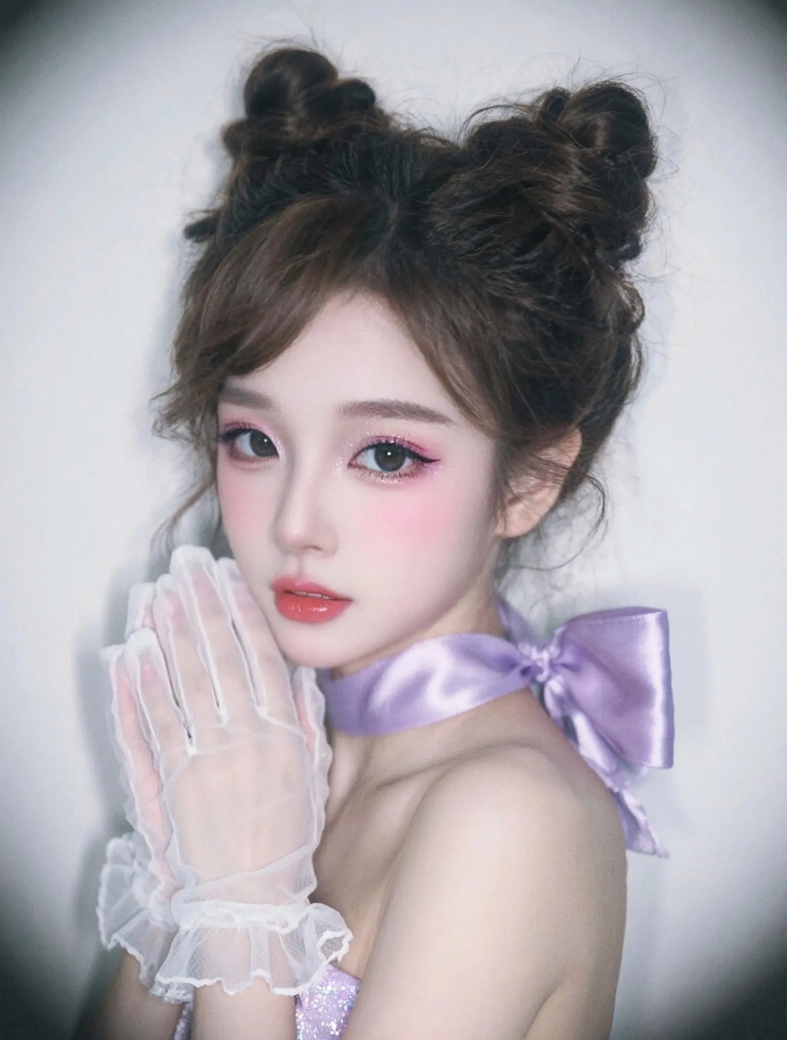 高颜值清纯美妆 女生图技巧教学 美妆建模 猫耳娘cosplay 你的颜值超越7待