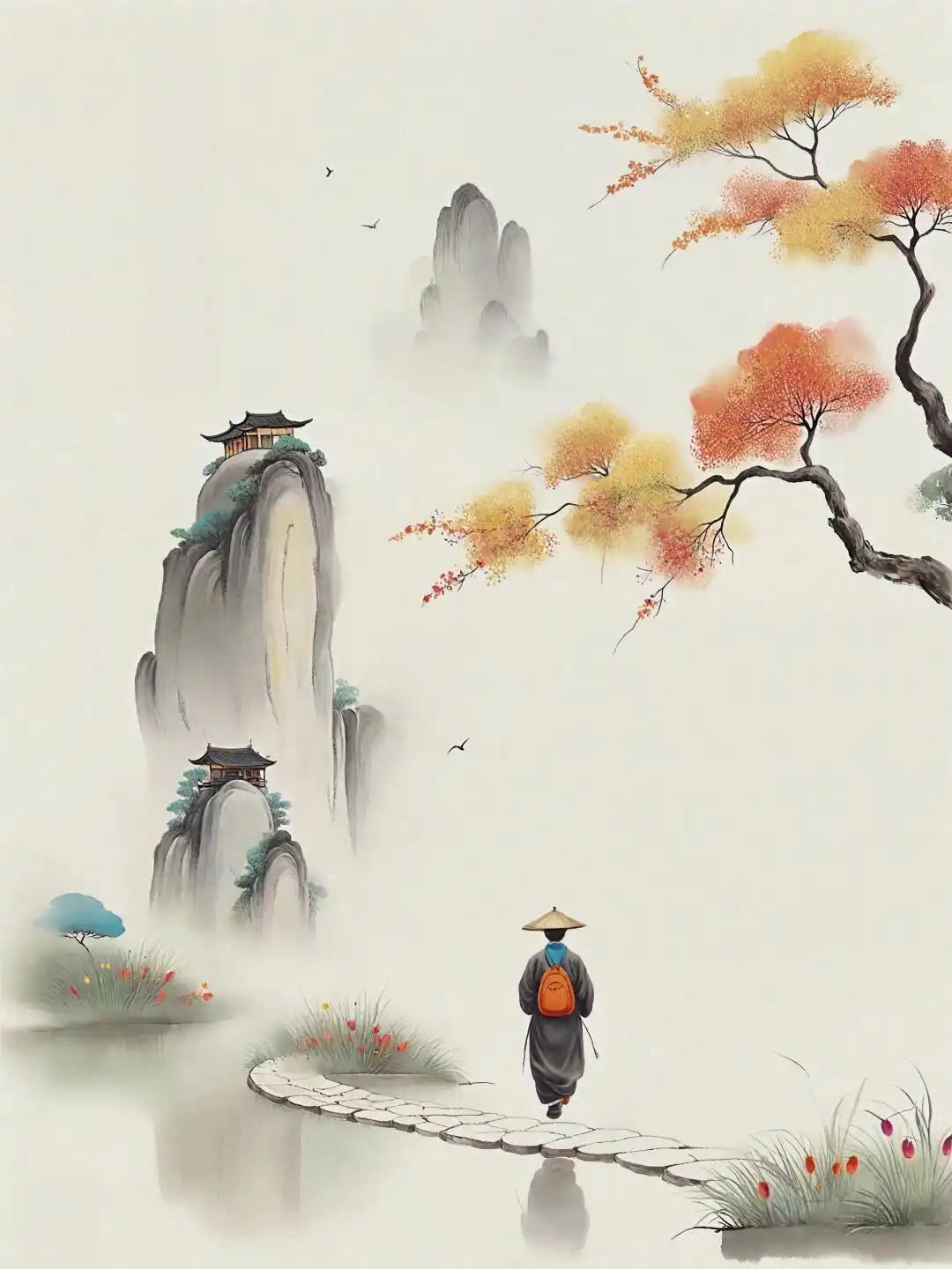 人生需要些从容，
不要每天急匆匆。
白天低头多做事，
夜晚别忘望星空。
繁星点点
