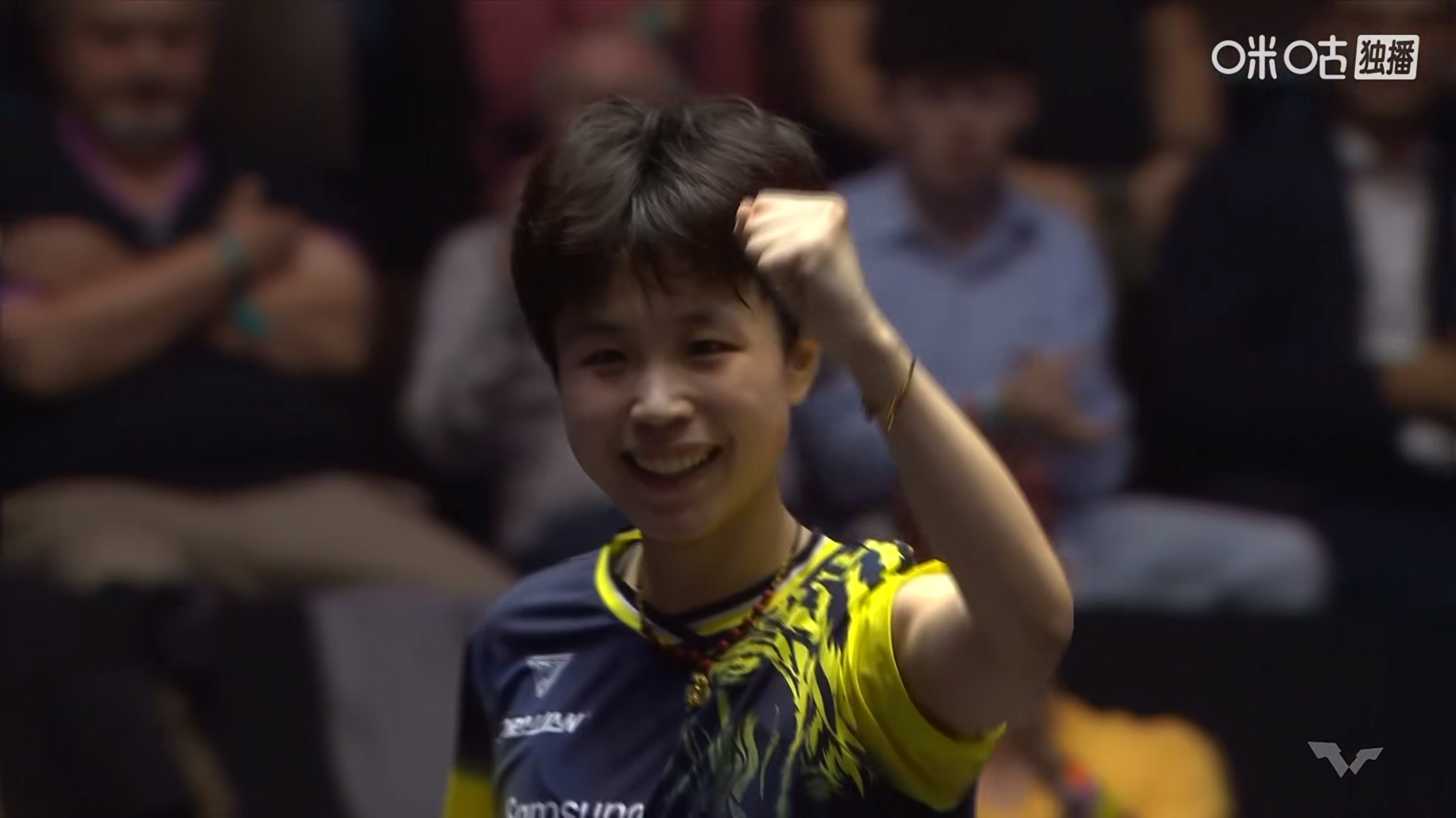 朱芊曦4比3桥本帆乃香(11-7，8-11，5-11，11-9，4-11，11-