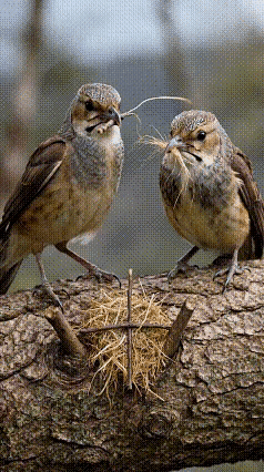 无师自通，鸟儿是天生的筑巢工程师。