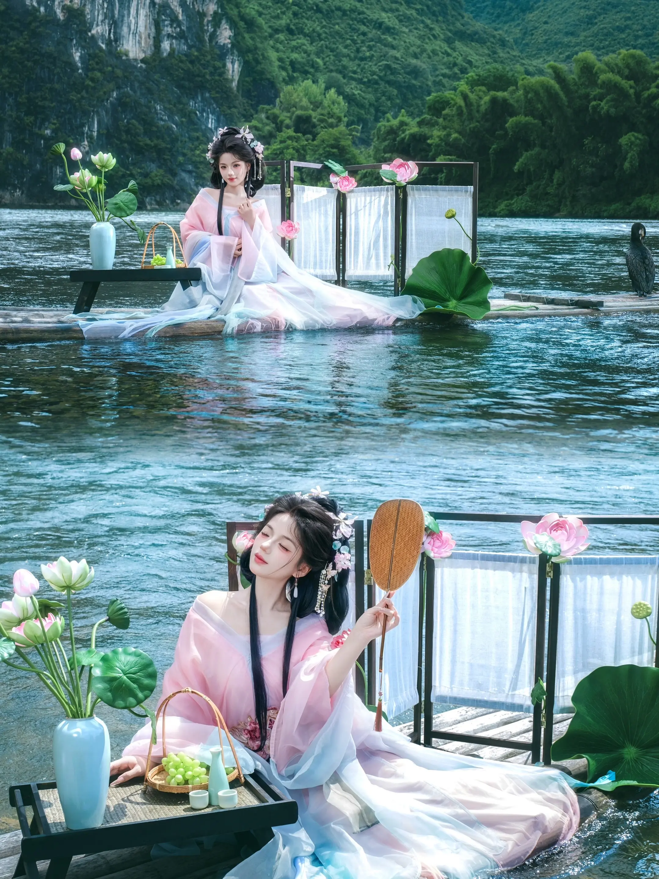 在阳朔，无论什么颜色都能穿出自己的美丽。