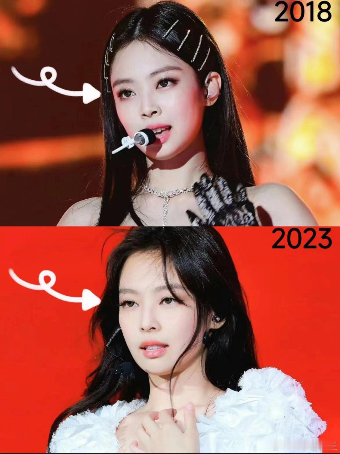 2018年的Jennie🆚2023年的Jennie，风格还是有很大变化的 ​​