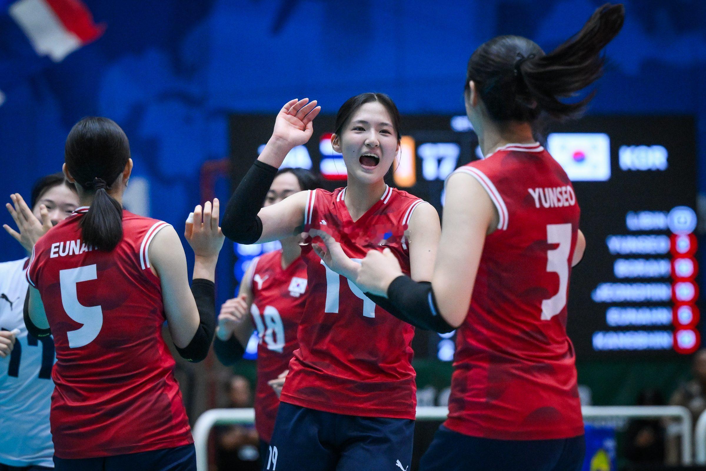2026年U18亚洲女排锦标赛半决赛泰国女排vs韩国女排第二局：25-27大比分