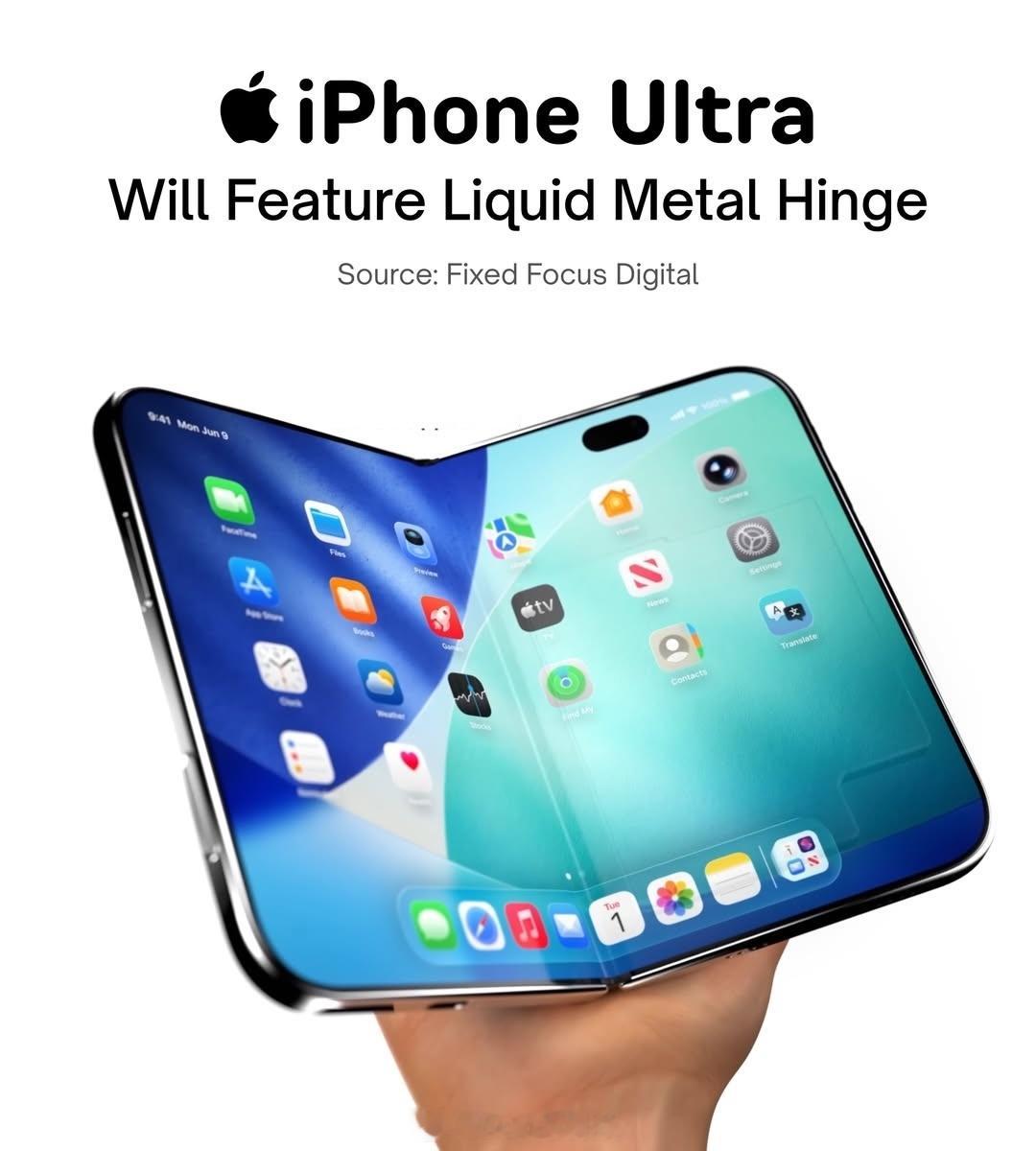 苹果 iPhone Ultra 又爆猛料据最新传闻，这次苹果可能直接上“液态金属