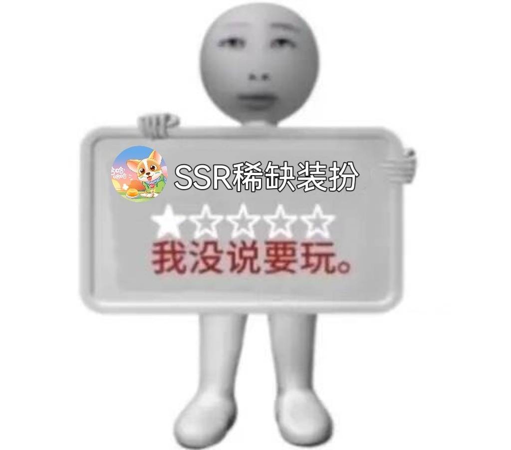 我没说。要玩。 