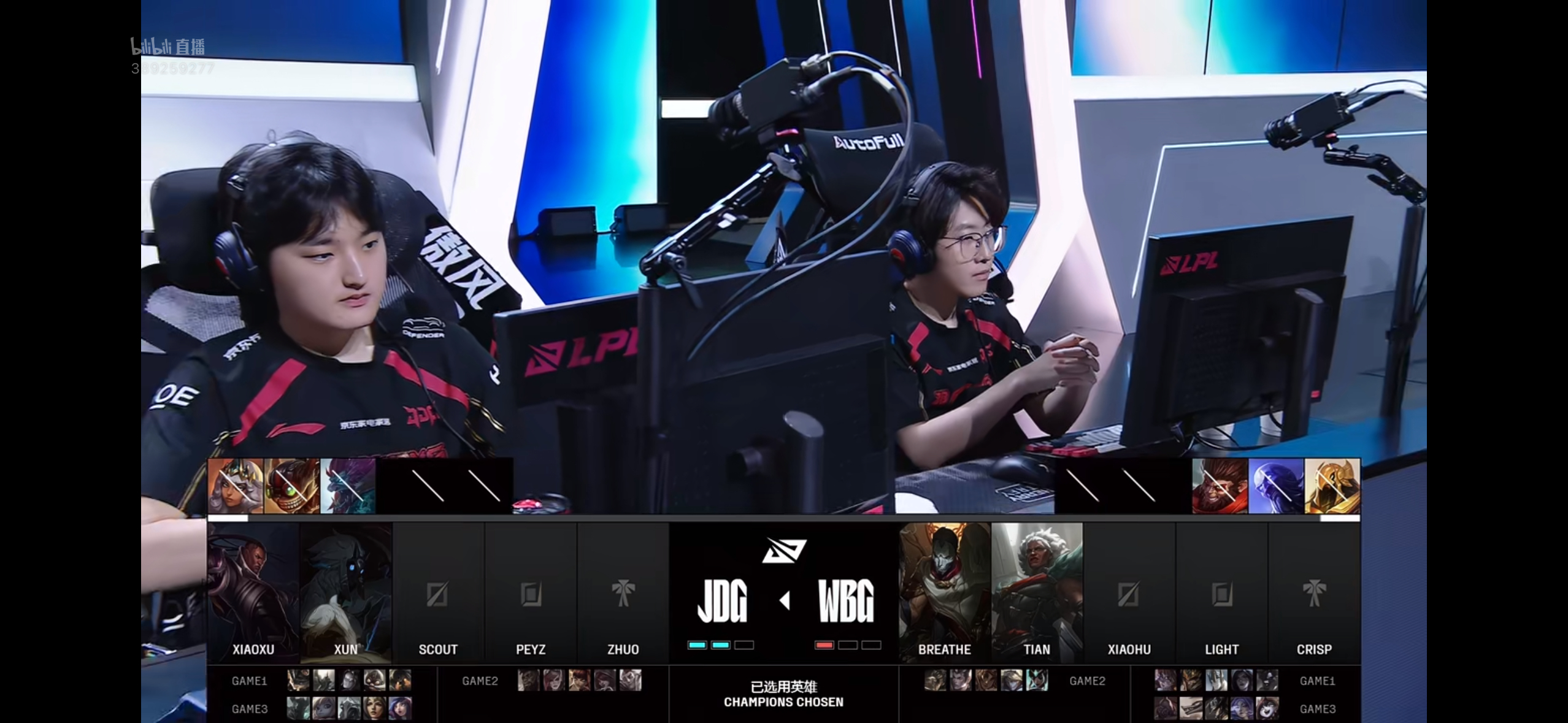 Xun秒锁千珏JDG对战WBG2025lpl季后赛2025lpl ​​​