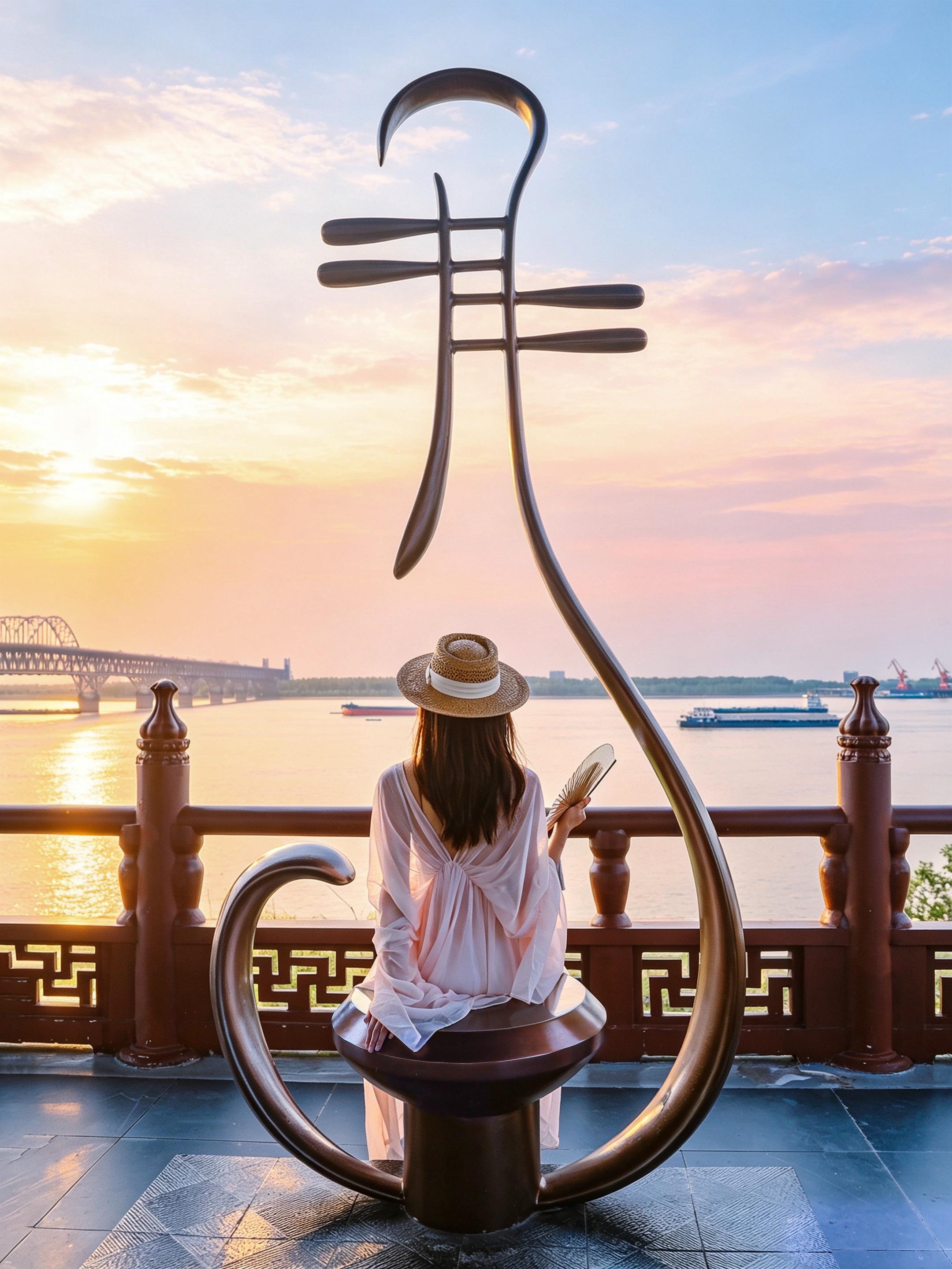 为了拍这个机位，我专门冲到了江西九江！“浔阳江头夜送客，枫叶荻花秋瑟瑟...
