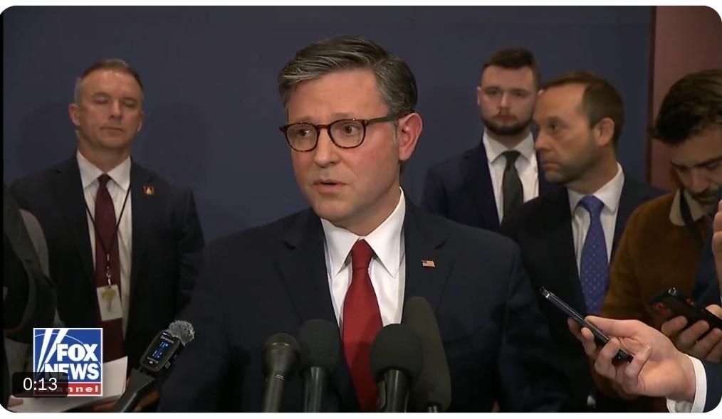 美国众议院议长约翰逊：
“正如你们所知，我们曾竭尽全力与伊朗就铀浓缩问题进行谈判