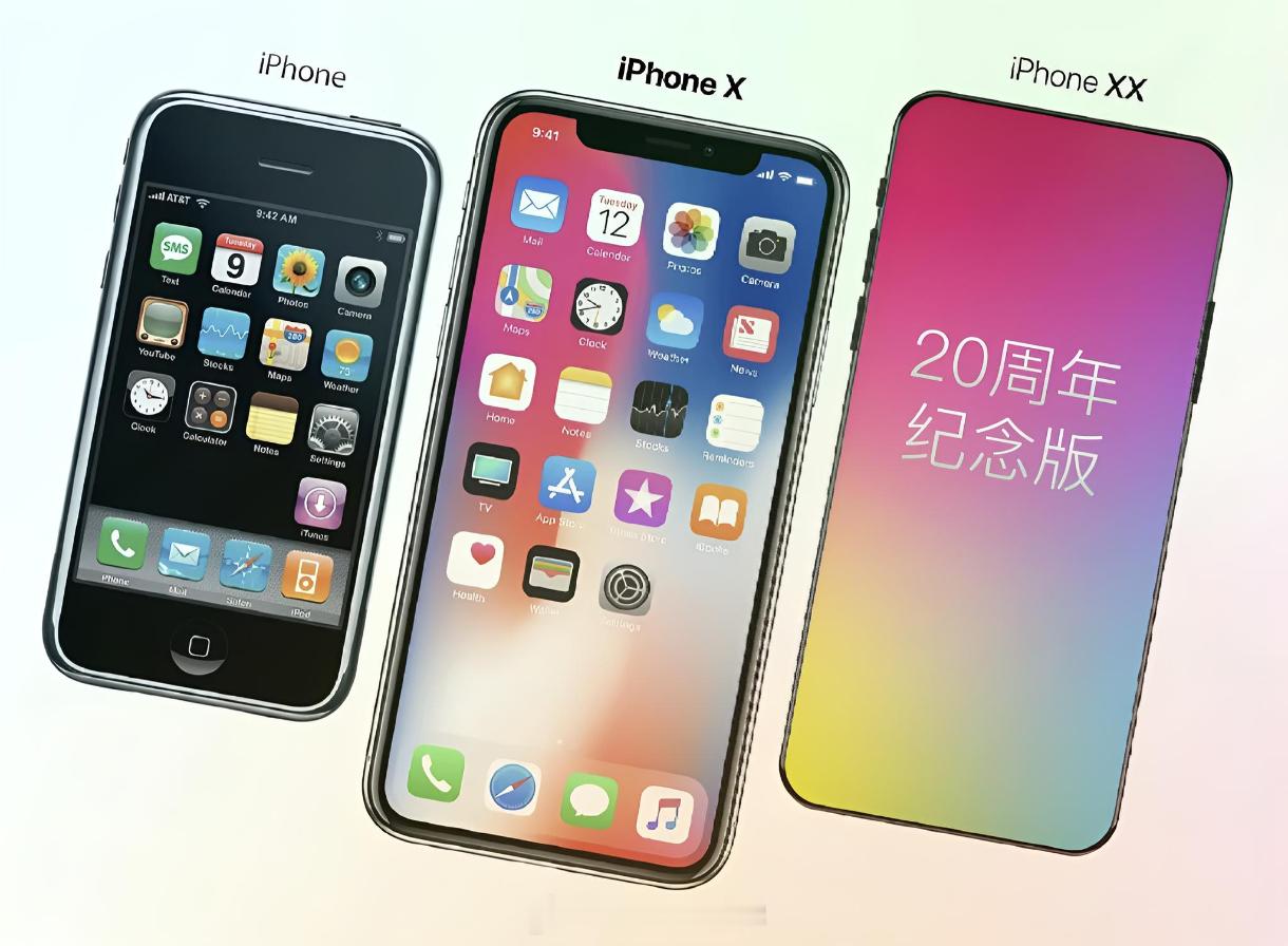 iPhone初代开创了智能手机时代iPhone10周年开创了全面屏手势时代iPh