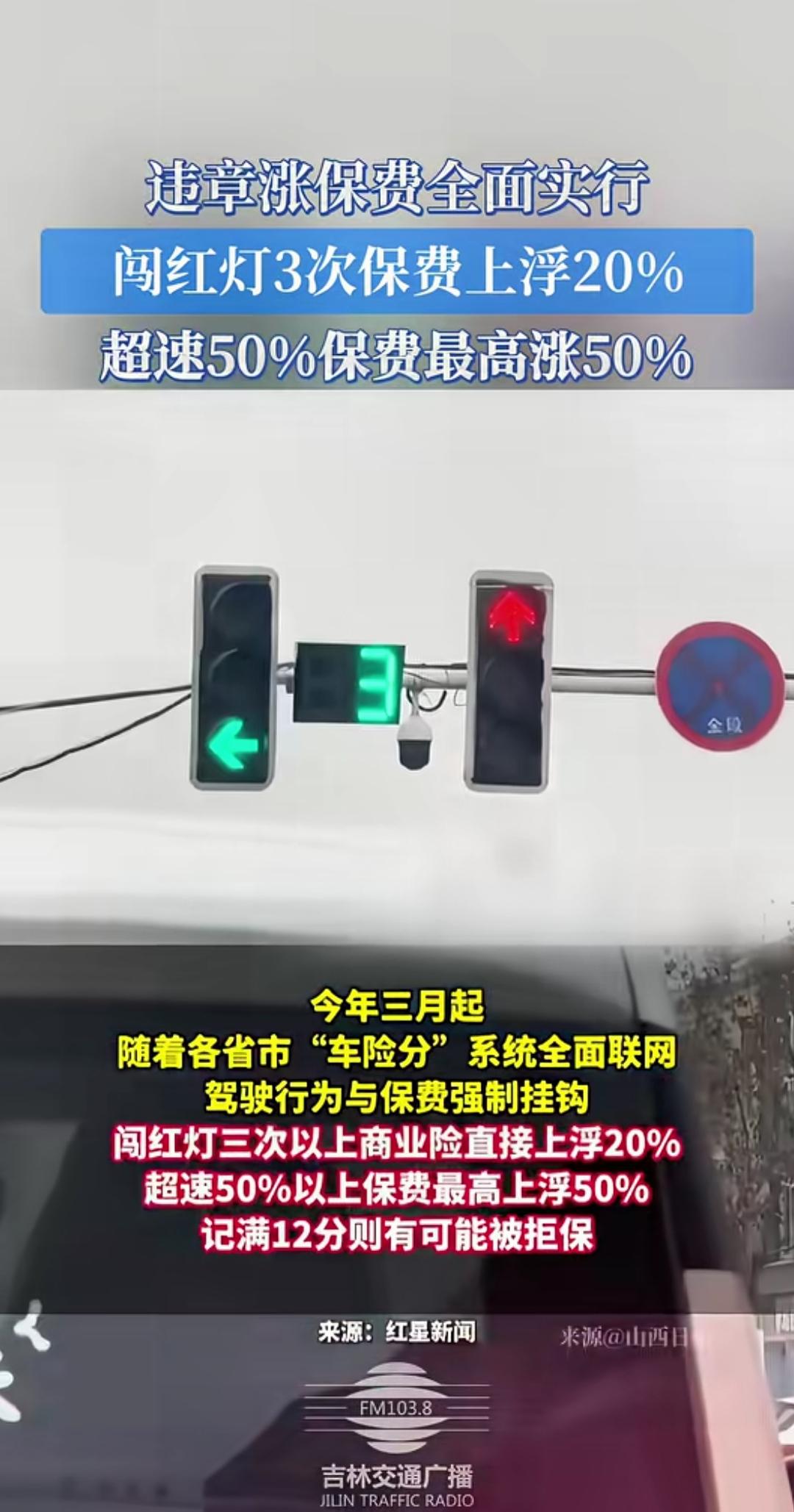 车辆违章让一部分人破防了，拼命带节奏说既然违章要涨，那不违章是不是要降，但凡有辆