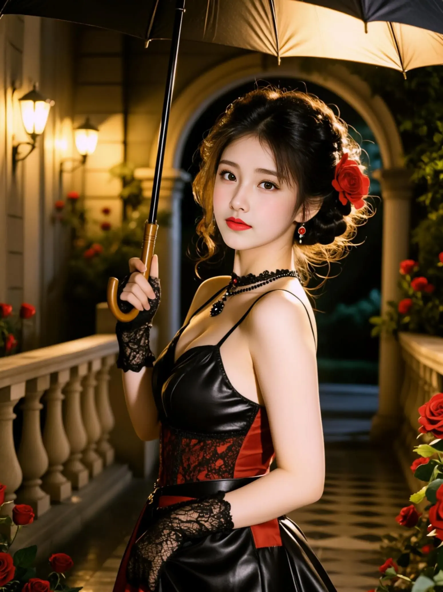 AI夜玫氛围感写真 ai创作 妩媚性感好身材好气质玩法合伙人计划