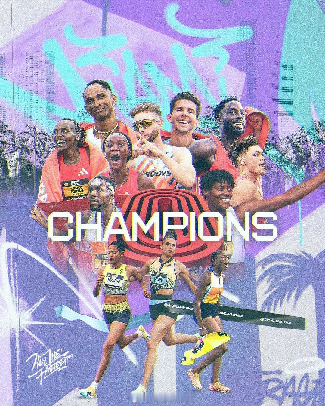 径赛大满贯 Grand Slam Track 2025 迈阿密站产生的十二位10