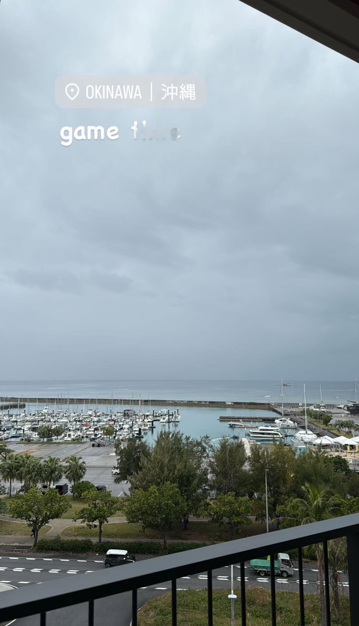 Respect 余嘉豪🫡余嘉豪更新ins story 抵达日本冲绳余嘉豪支援中