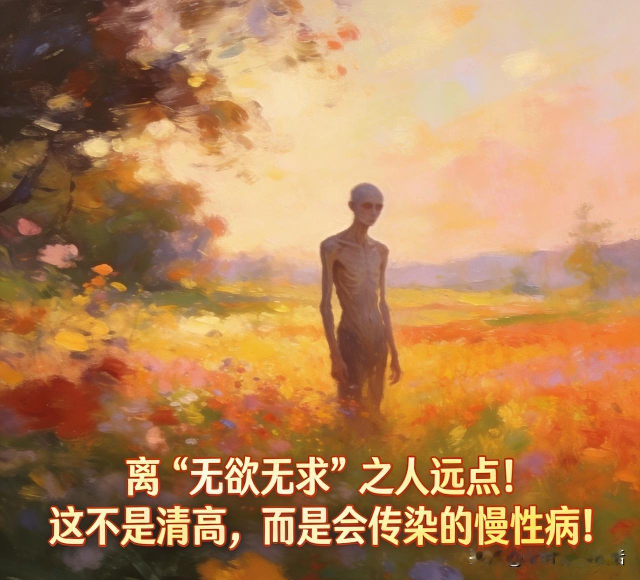 离“无欲无求”之人远点！这不是清高，而是会传染的慢性病！
  
      大佬