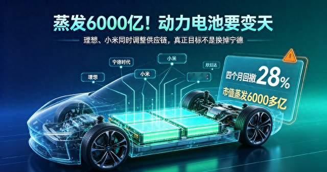 蒸发6000亿！理想小米同时换电池供应商，宁德时代要结束了吗？