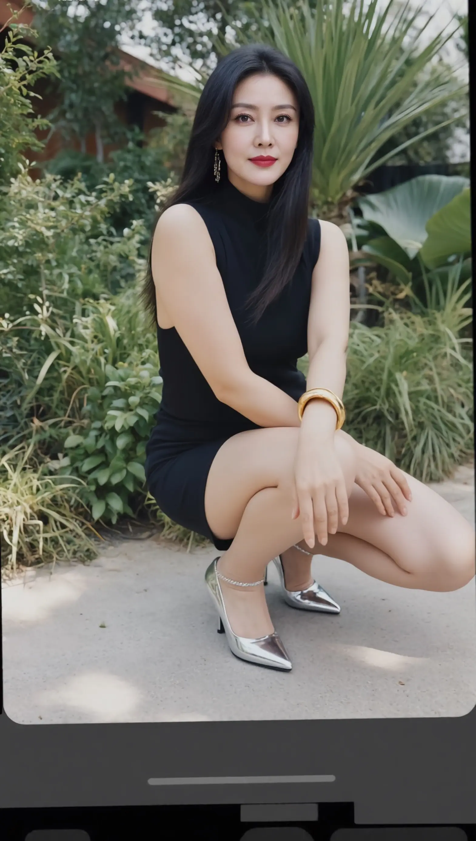 AI黑裙生活照 ai创作