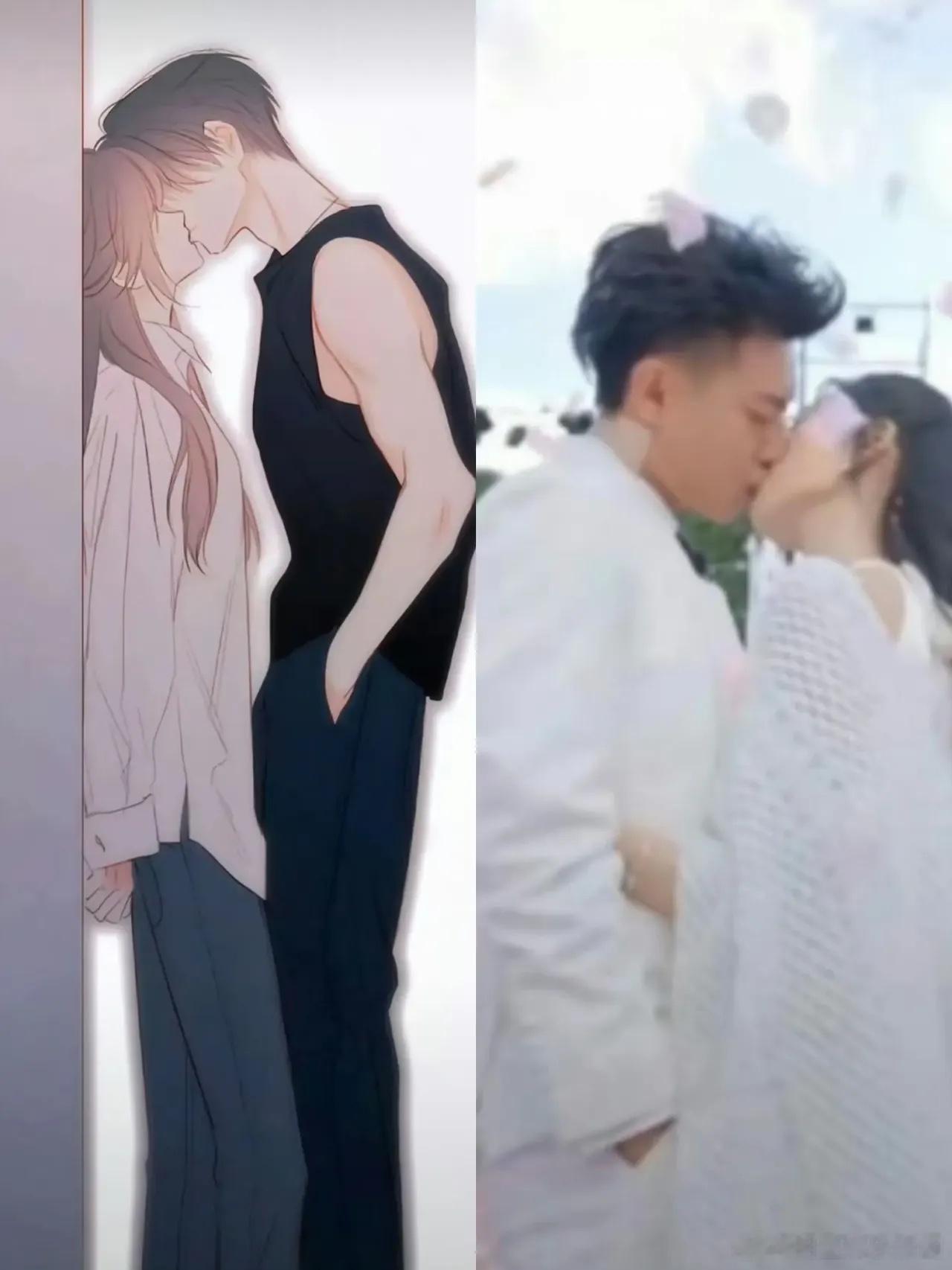 黄子韬想的插兜吻vs现实真的笑不活了[允悲] 哪哪看着都不太得劲，是徐艺洋太高了