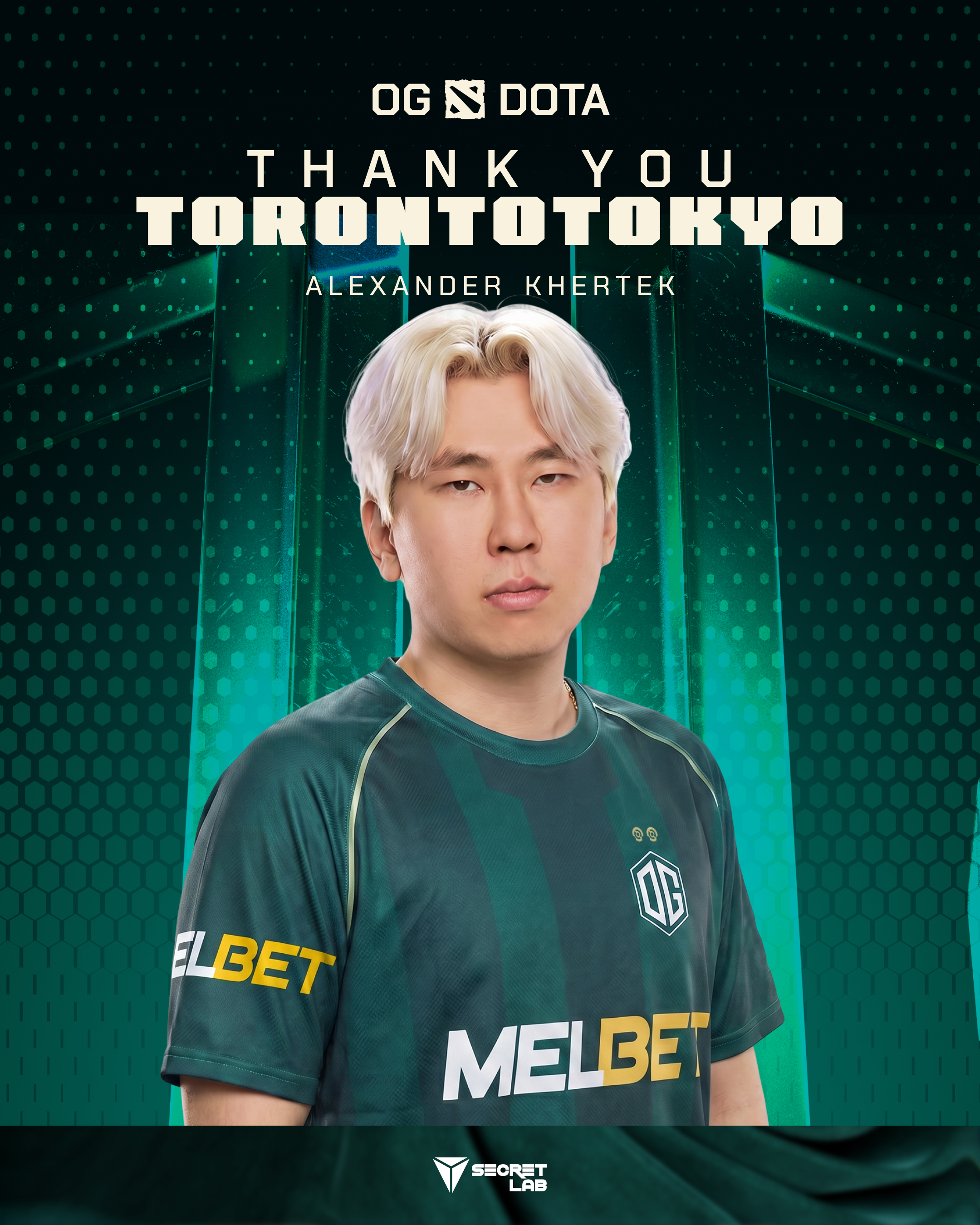 【OG Dota 2分部 人员变动公告】OG电子竞技俱乐部今日确认，Toront