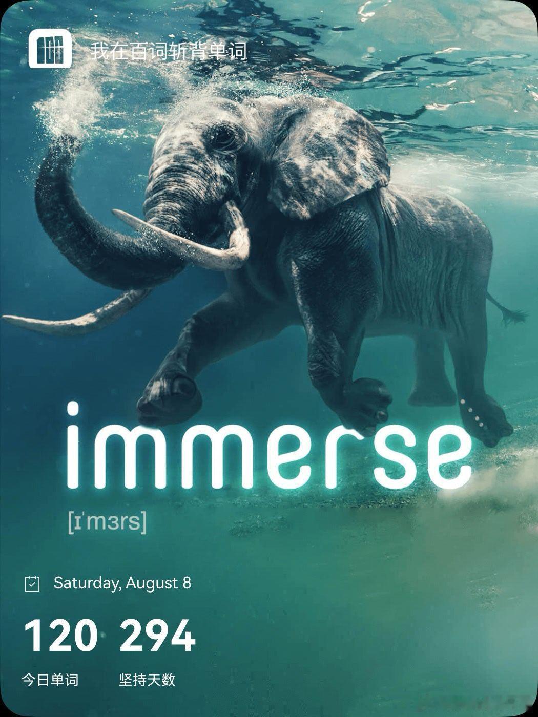 乘地铁背单词 immerse  英 /ɪˈmɜːs/  美 /ɪˈmɜːrs/v