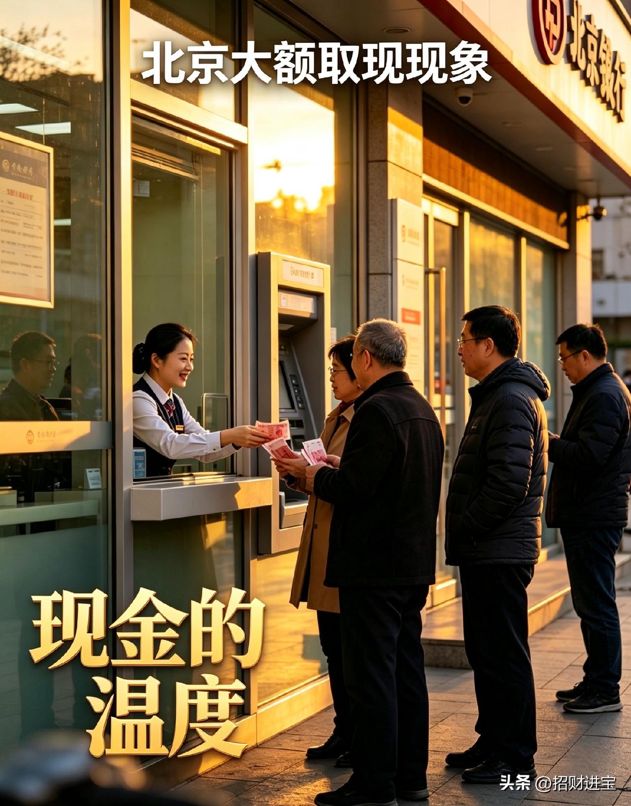 为什么现在北京取大额现金的人越来越多了？
现在全北京最反常的一个现象，就是越来越