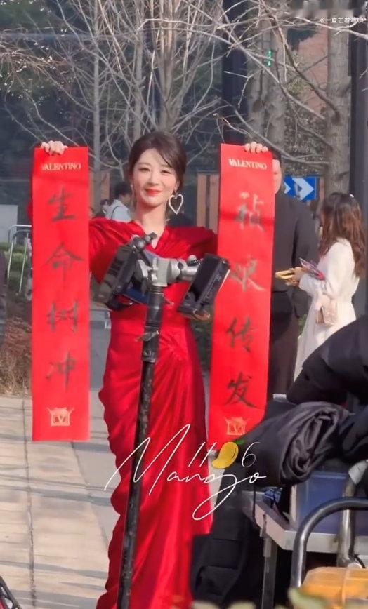 杨紫自己写的对联杨紫的字 杨紫这波操作直接把我看哭，亲手写对联为自己的作品打 c