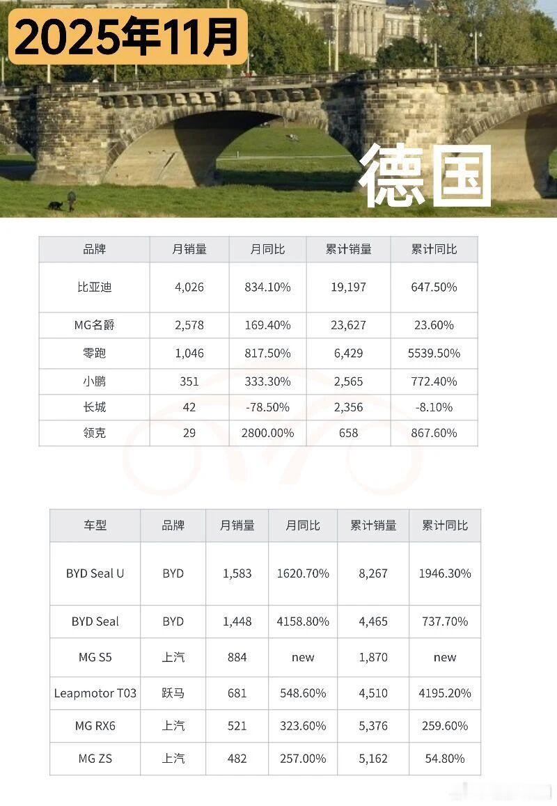 2025 年 11 月德国车市同比微增，但仍未恢复至疫情前水平，纯电动车成为增长