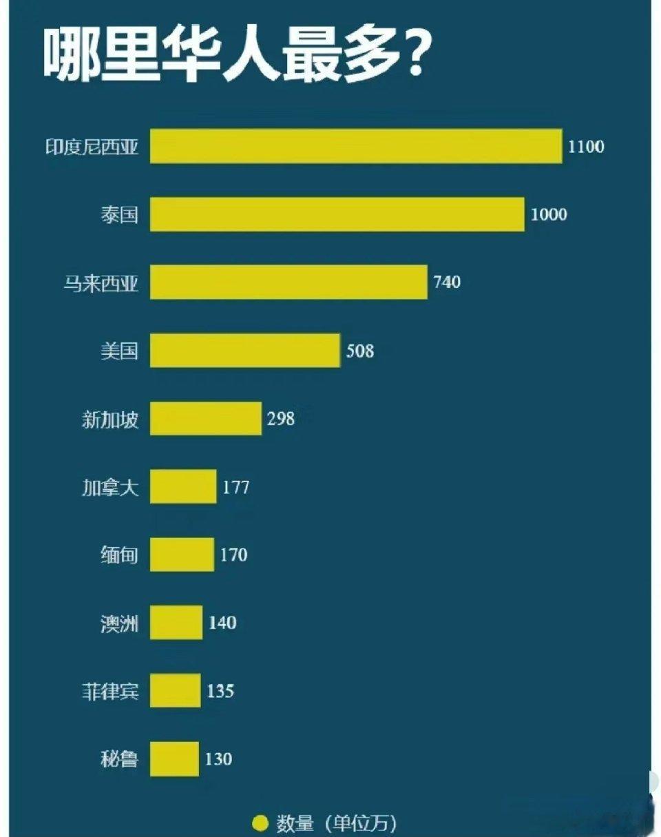 印尼、泰国、马来西亚这么多华人啊，这么看来，在美国加拿大澳洲的还是太少了，建议多