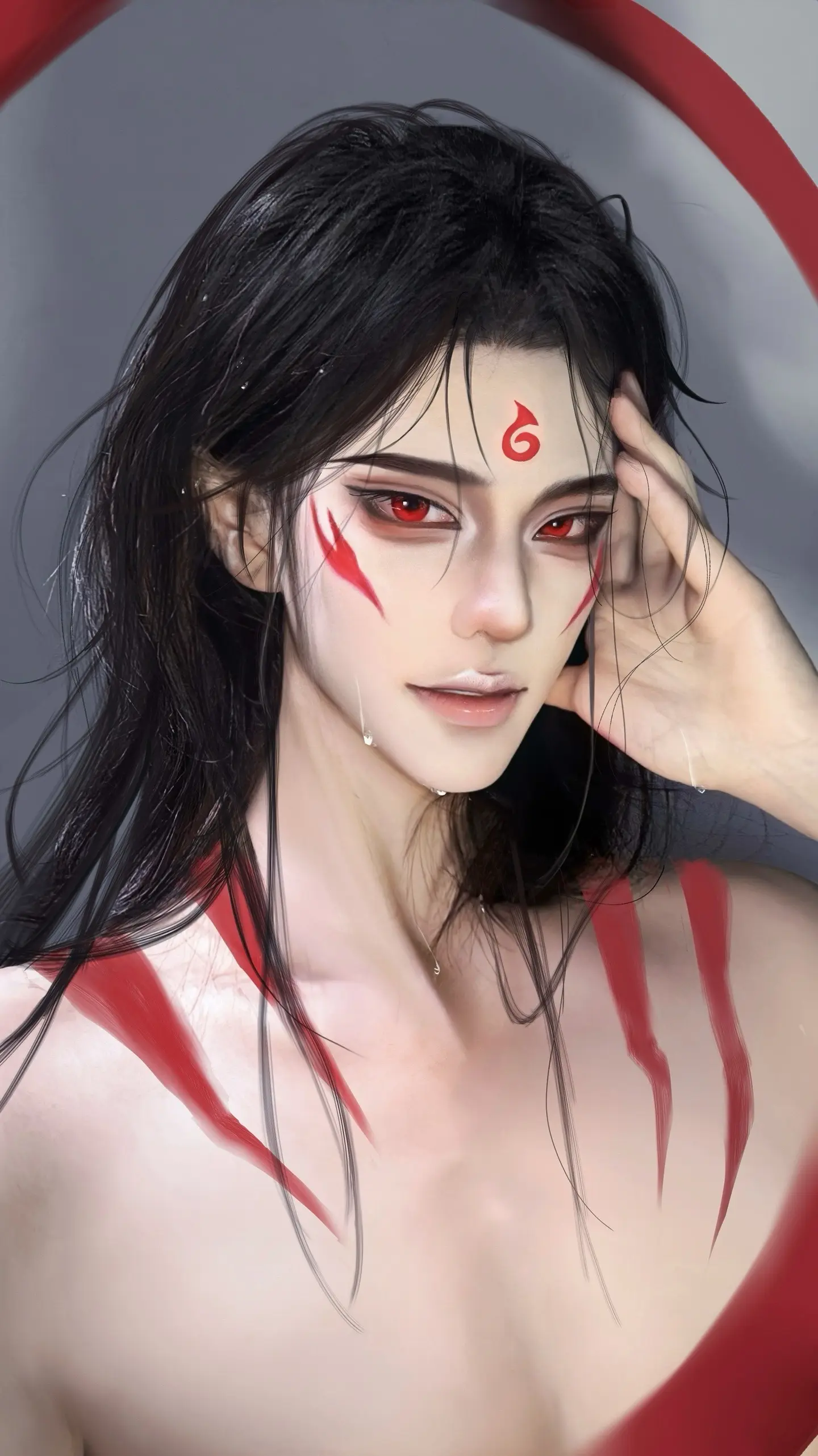 这样？你喜欢。湿发画师