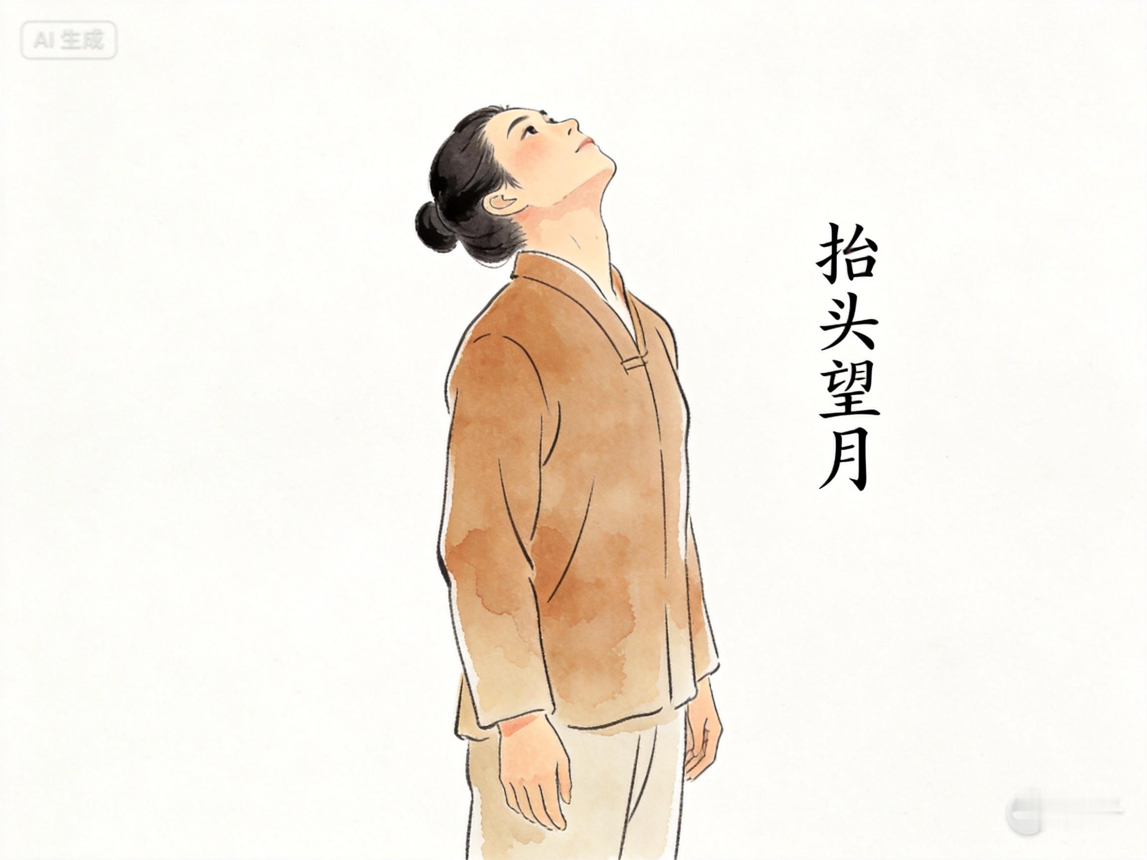 五一假期刷了一天手机吧？脖子是不是已经僵了？教你一招「抬头望月」：站着或坐直，缓