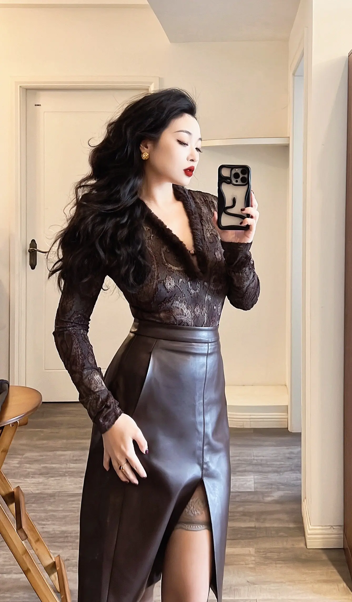 我的穿搭日记 御姐 乌木色