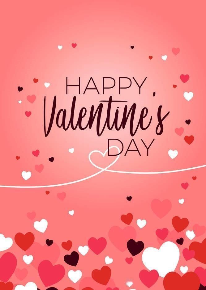 Happy Valentine's Day 
Because of you, t
