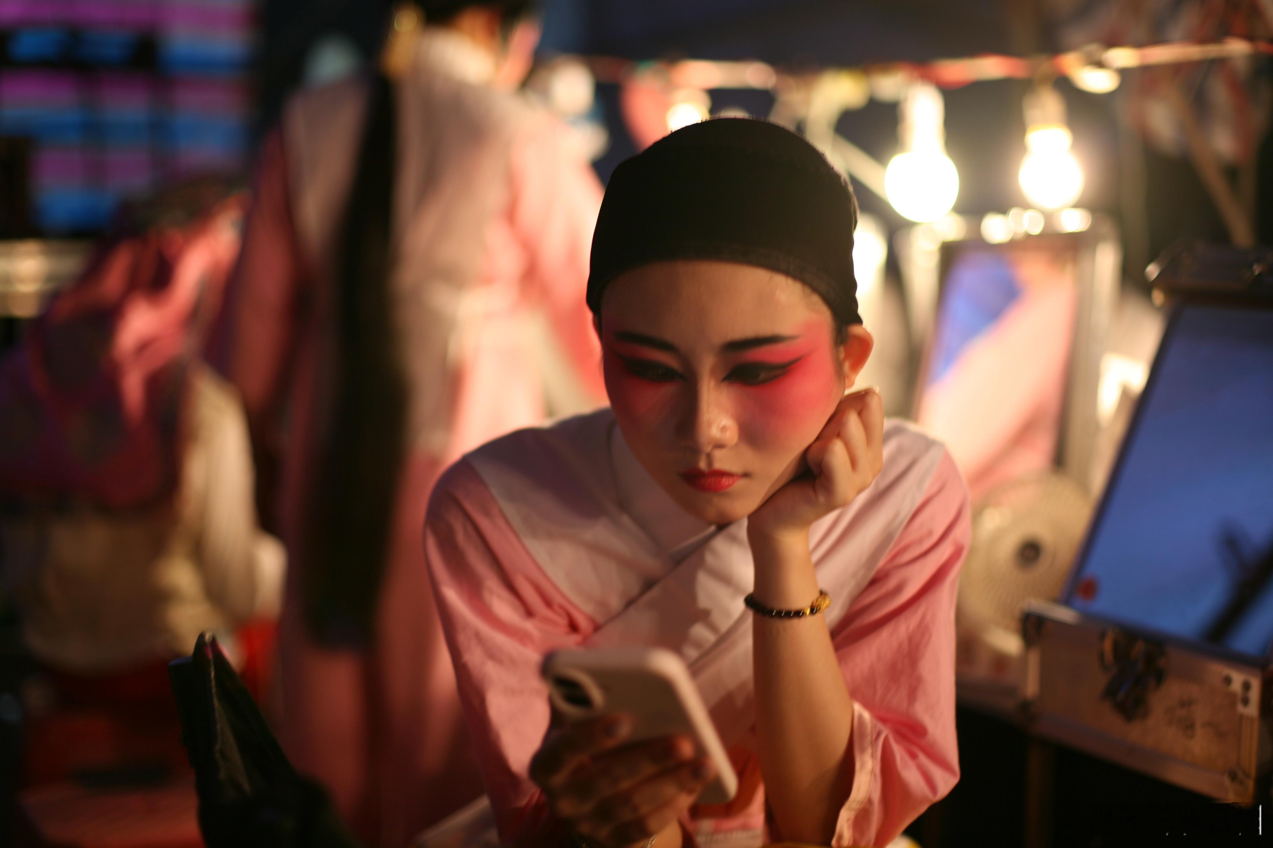 粤剧台前幕后，阳春粤剧团，东莞新谷涌村粤剧粤剧人文 佳能5D R50 1.4E6