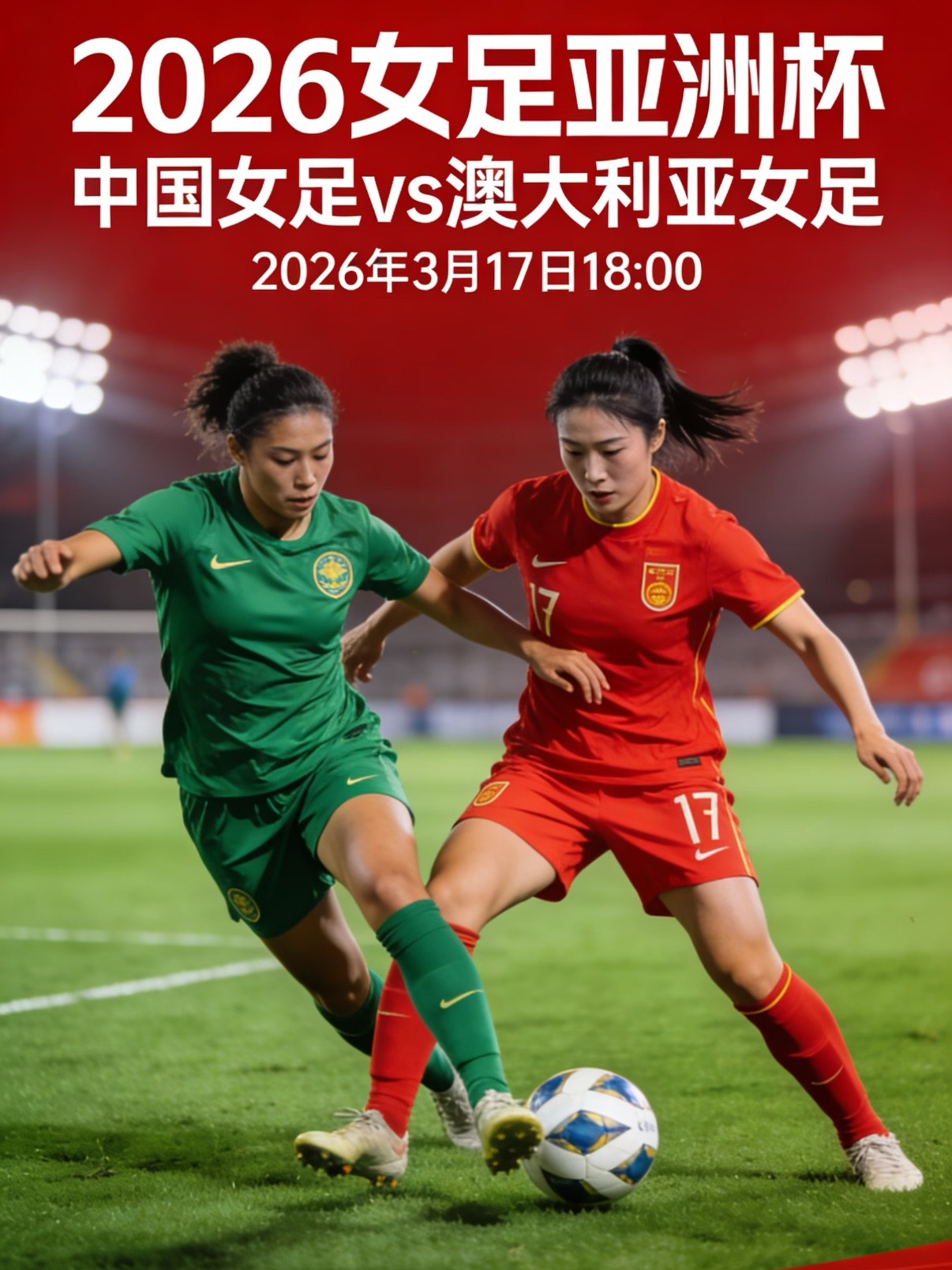 卡哥今日赛前分析！赛事：女亚洲杯002球队：中国女足vs澳大利亚女足方向：主胜/