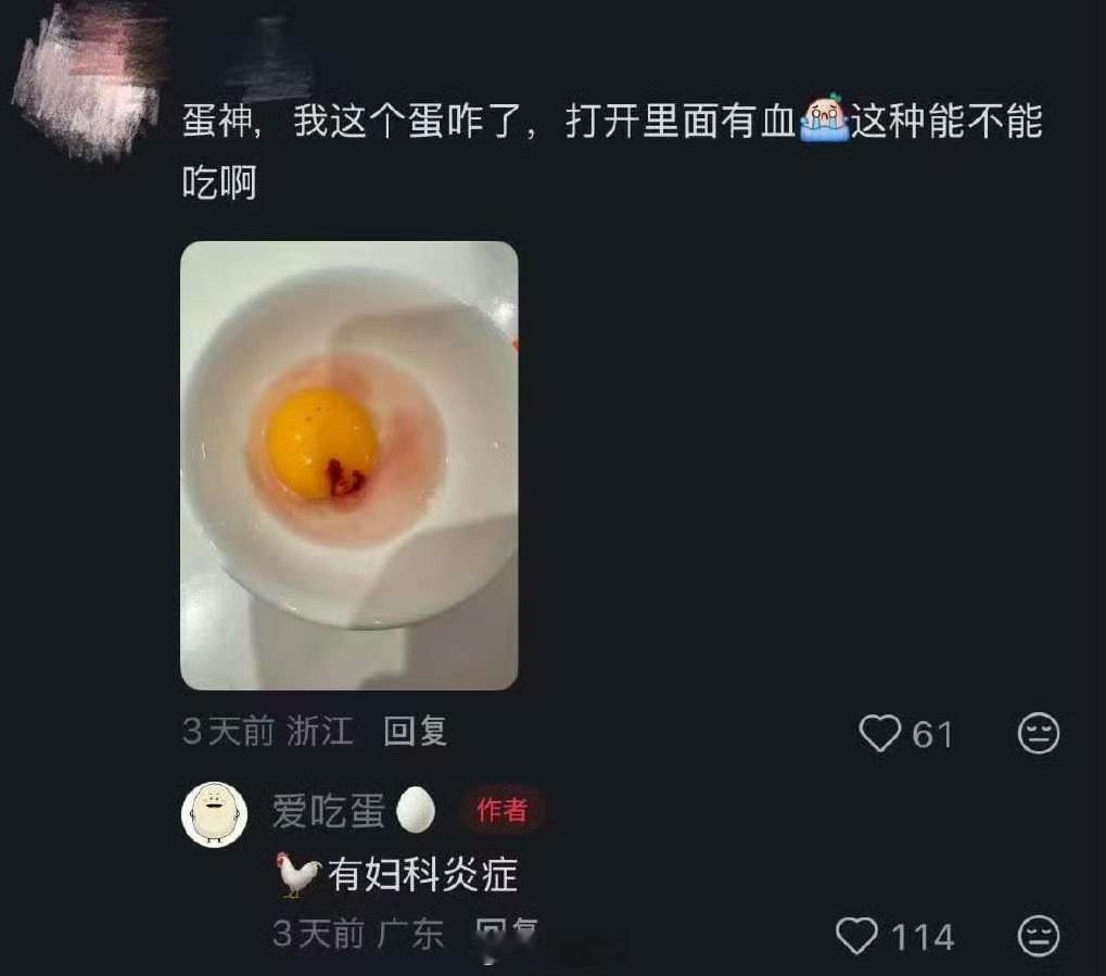 爱吃蛋回复网友爱吃蛋发言 爱吃蛋回复网友，这是在干嘛？？ 
