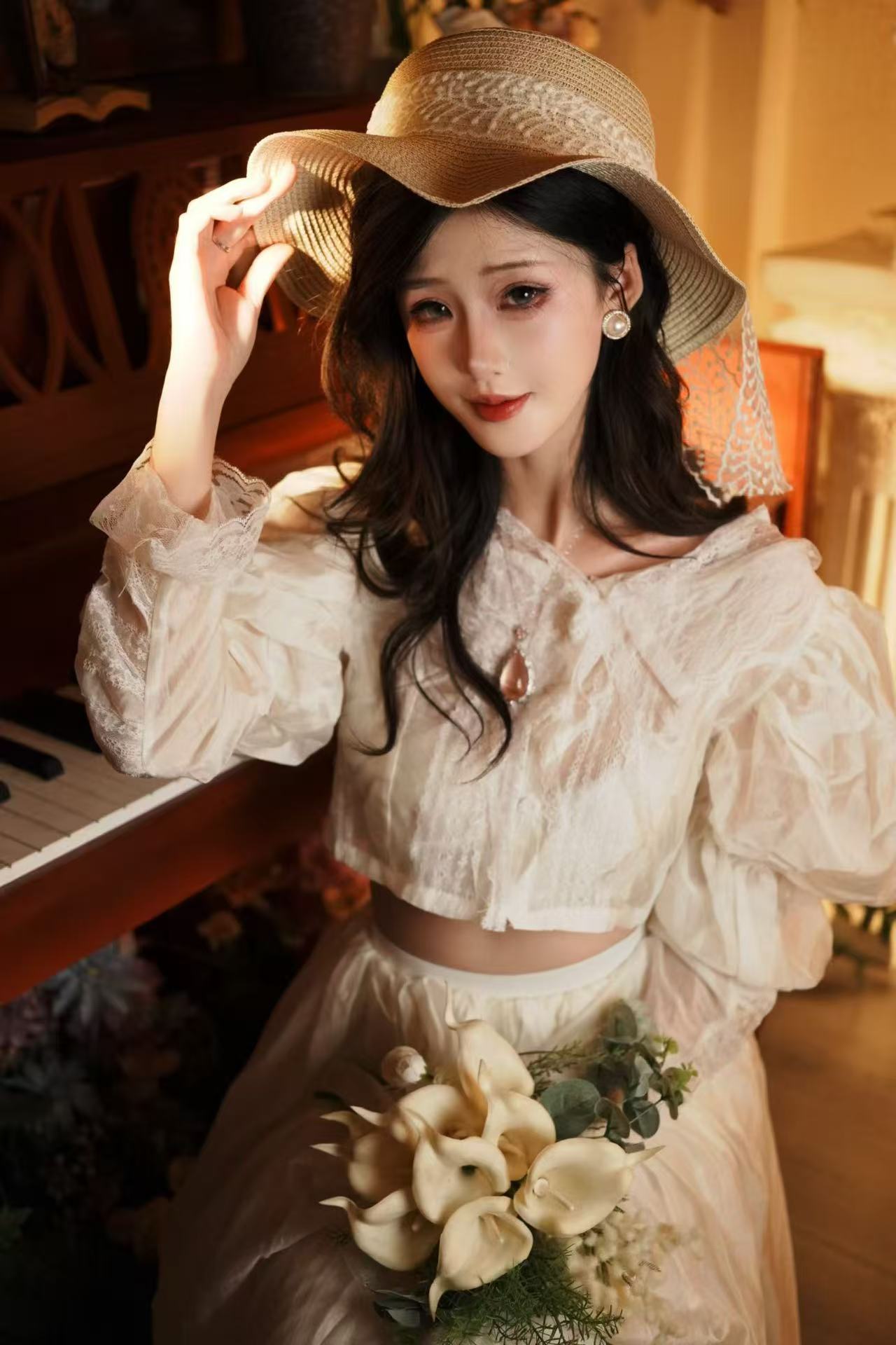 滴！您的复古少女已上线，请签收这份夏日的浪漫～💌 