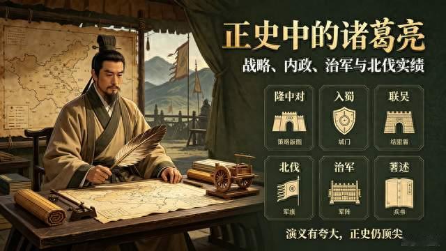 正史中的诸葛亮，褪去演义的神话描写，依旧是顶级良才