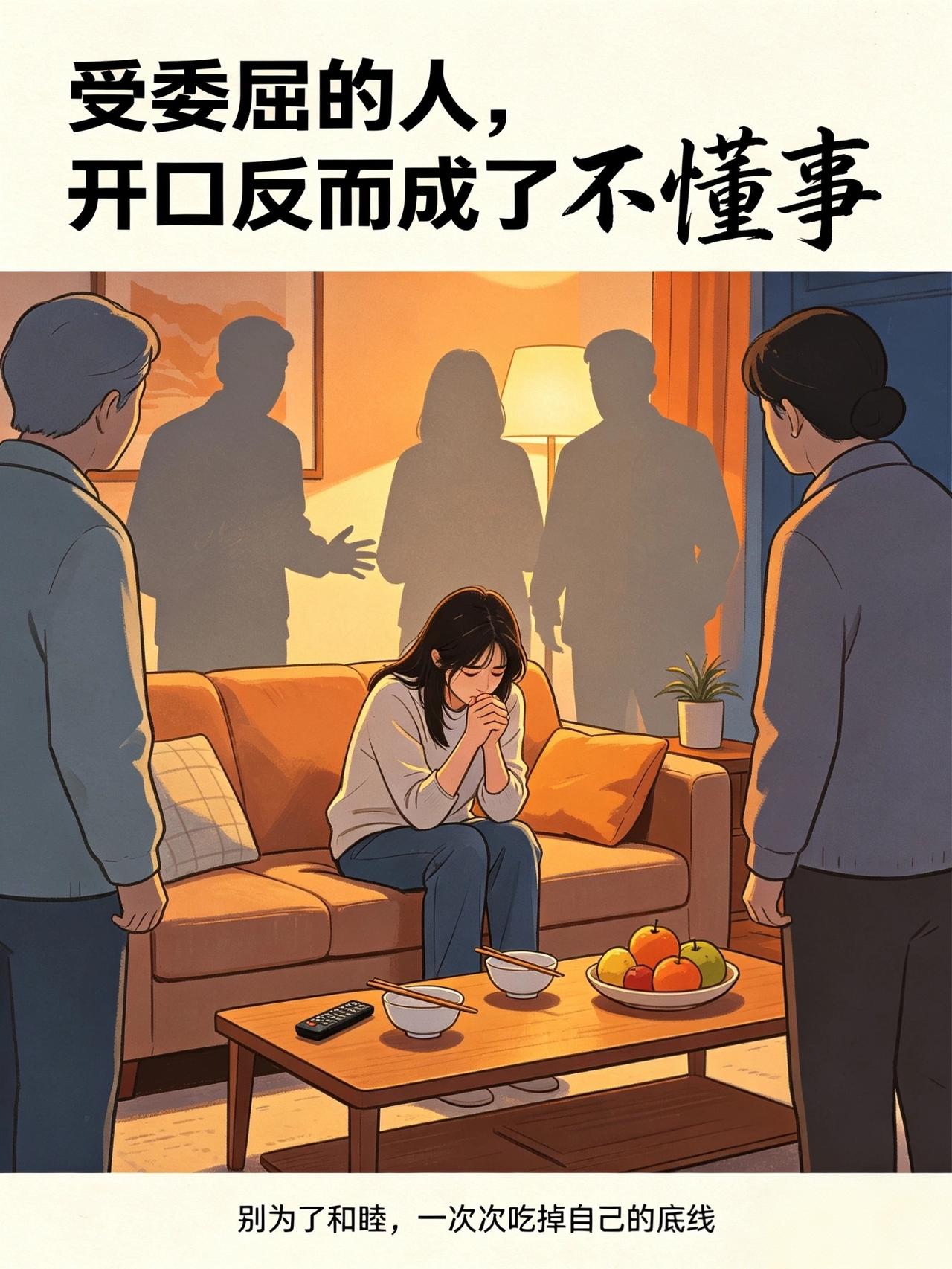 有些家庭最让人寒心的，从来不是吵架
 
真的越长大越懂一个道理：
 
少数婆家最