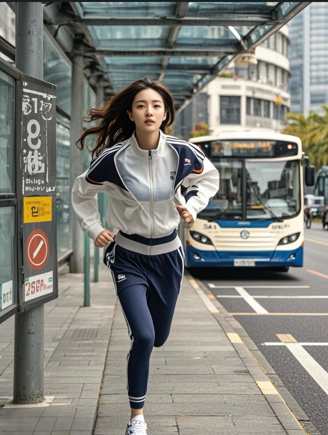 女孩狂奔追公交 司机默默减速等候

1月23日，四川成都的街头上演了暖心一幕，让