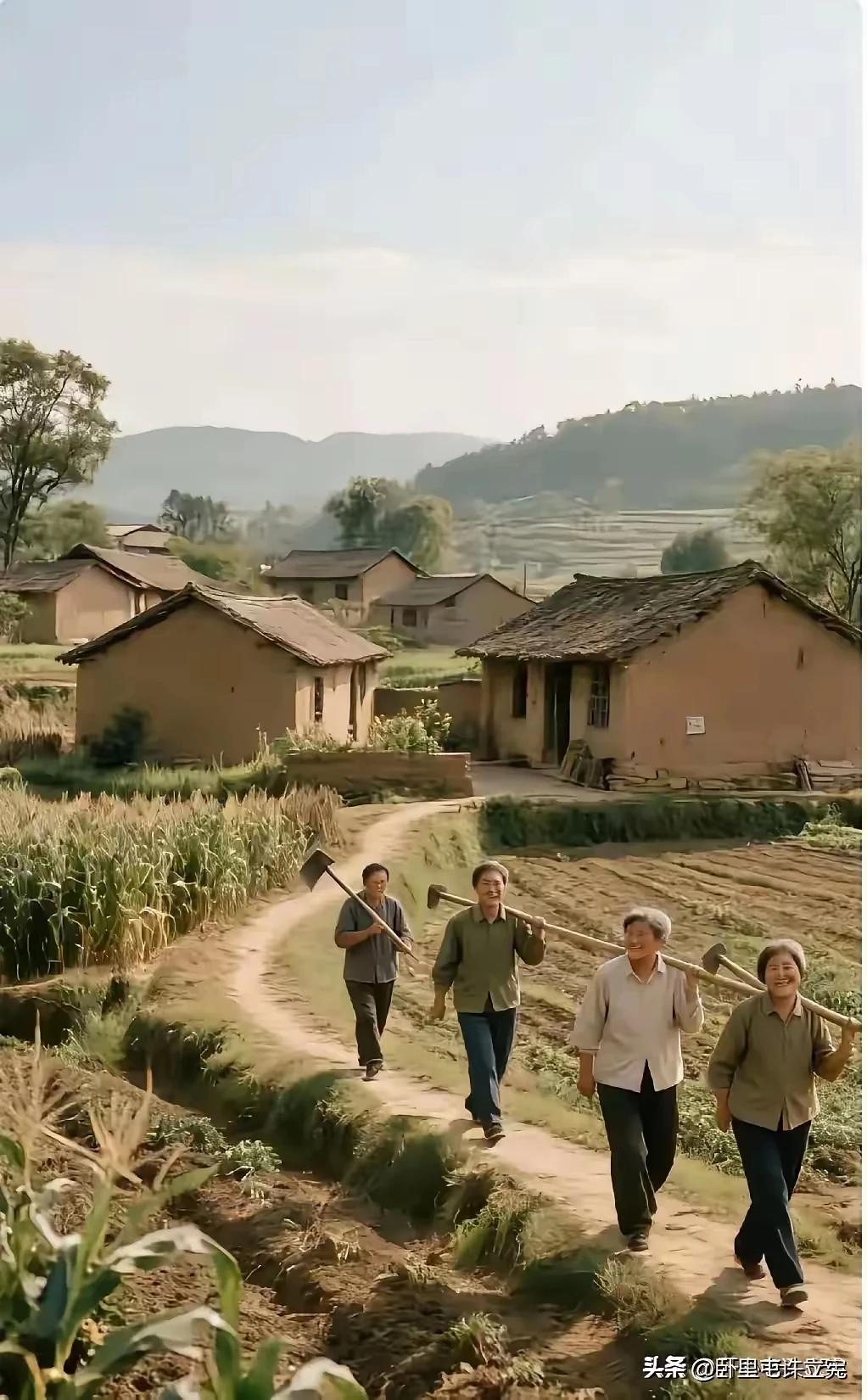 《随笔》
农村老人起的早，
抓紧追肥和除草。
问心无愧面带笑，
天道酬勤收成好。