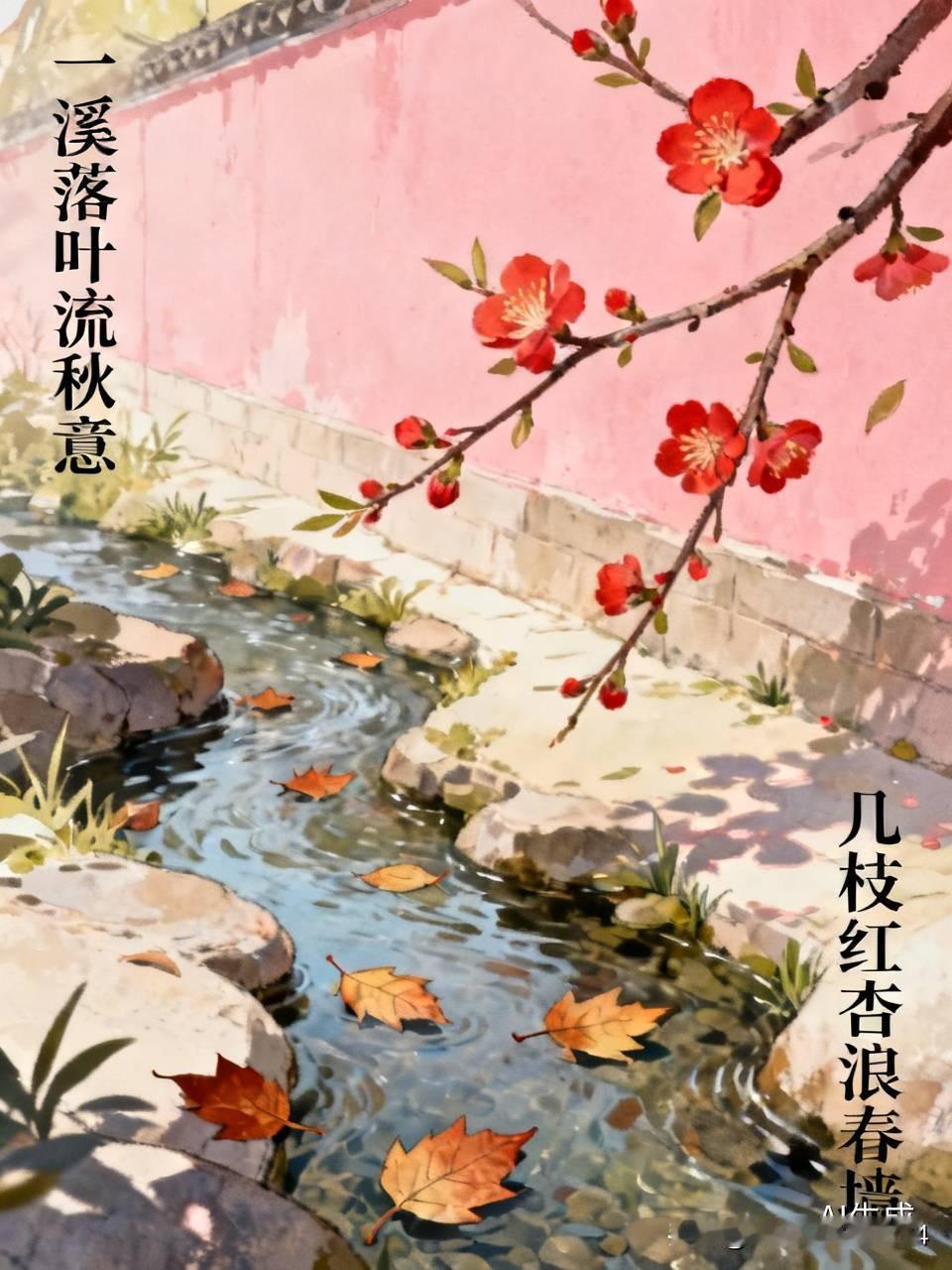 ，几枝红杏浪春墙！[送自己一朵花]