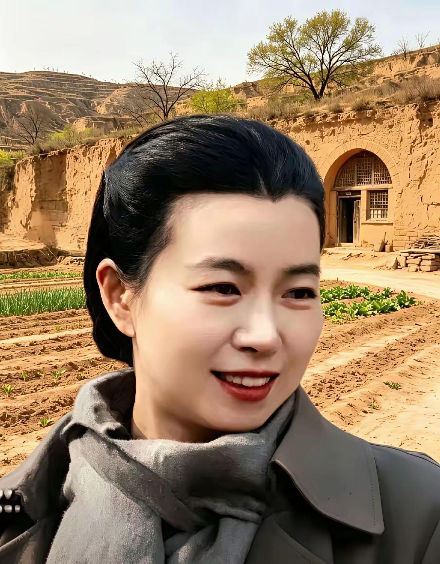 王铎：在延安窑洞前面，这是谁给化得妆？