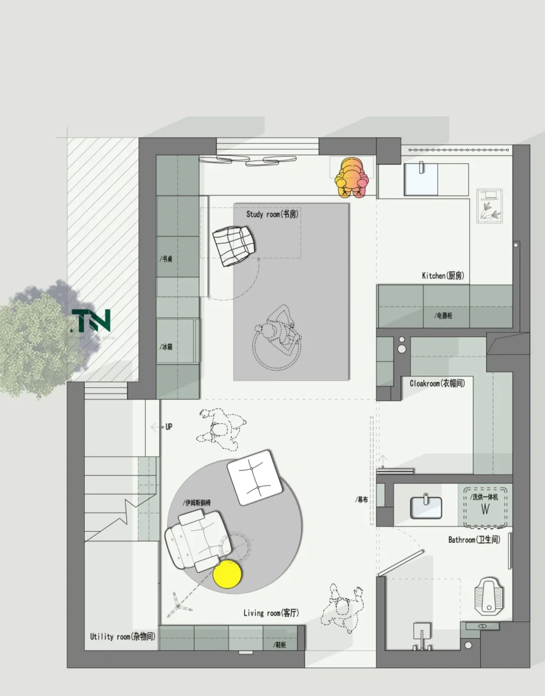 户型优化｜如何高效改造36平单身公寓｜