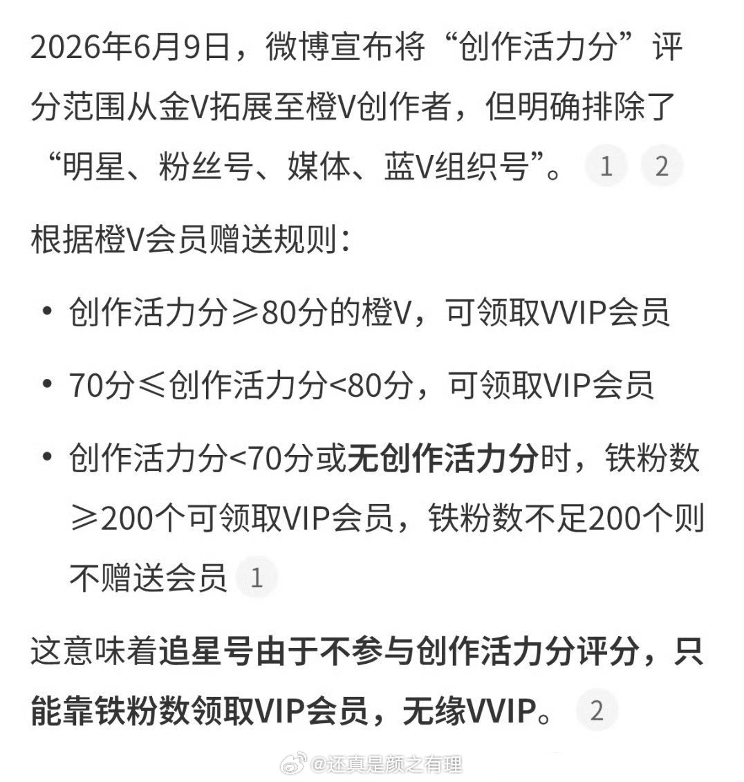 微博新规，创作活力分又是个什么东西
