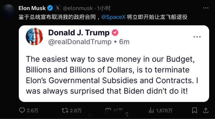 Wow！超级大新闻，马斯克反了[允悲][允悲][允悲][允悲][允悲][允悲]特