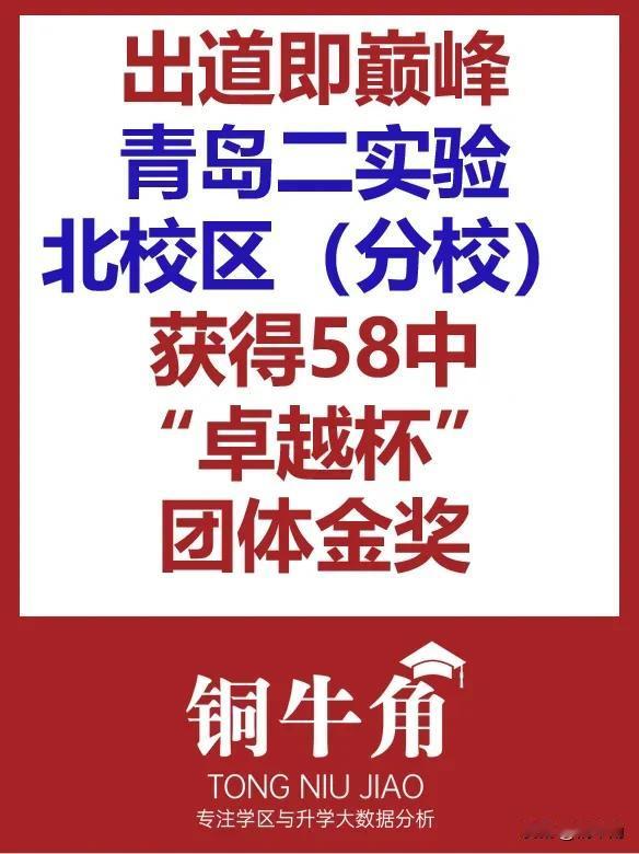 青岛二实验北校区获得58中卓越杯团体金奖
铜牛角 浮山后 小升初