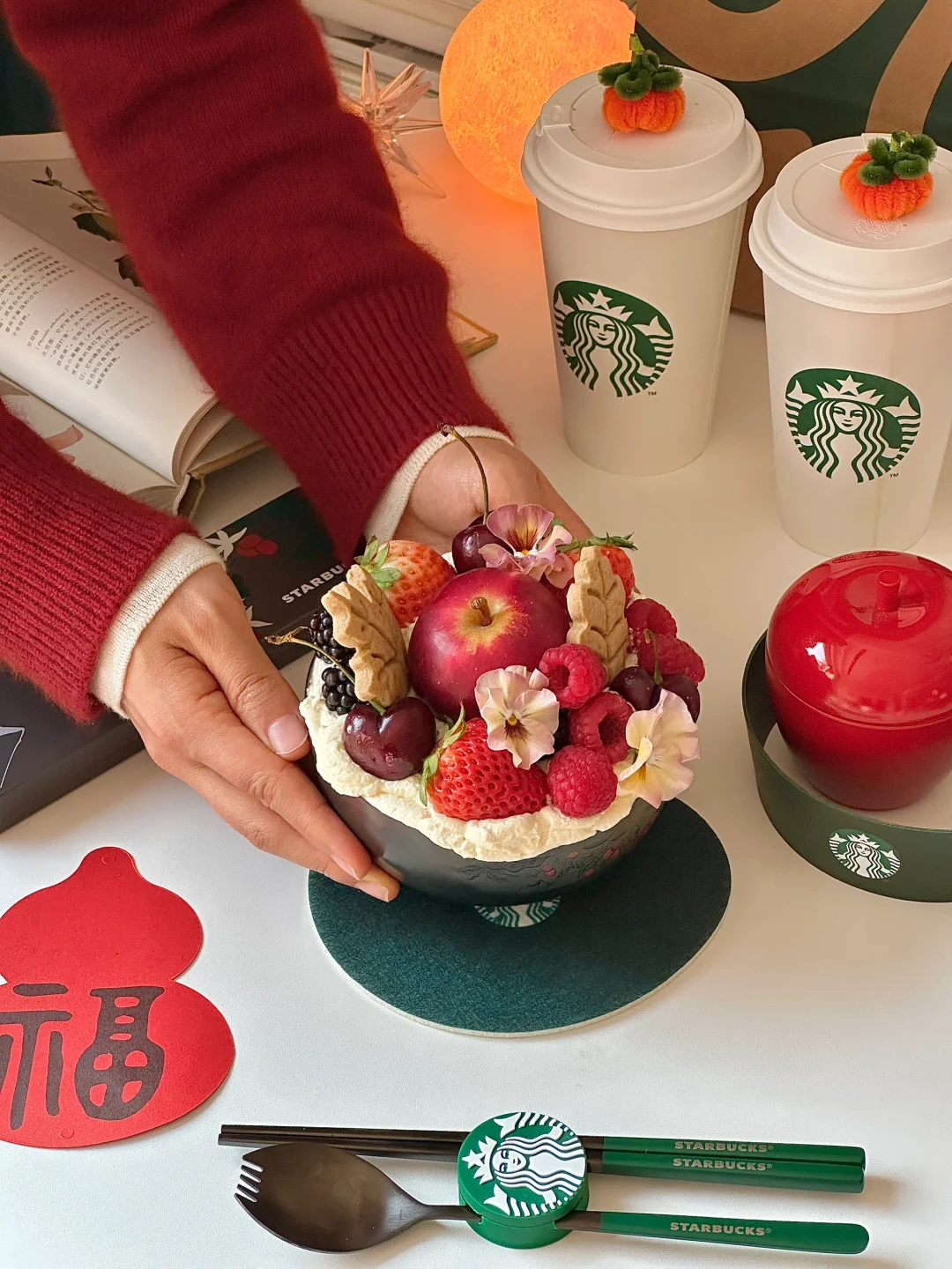 新年第一碗漂亮饭，用星巴克把好运添满!